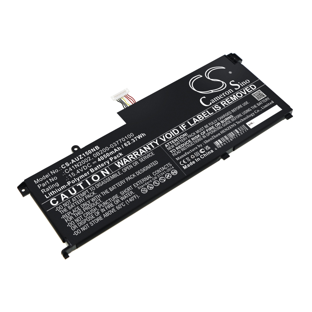 Compatible battery replacement for Asus  0B200-03770100, C41N2002