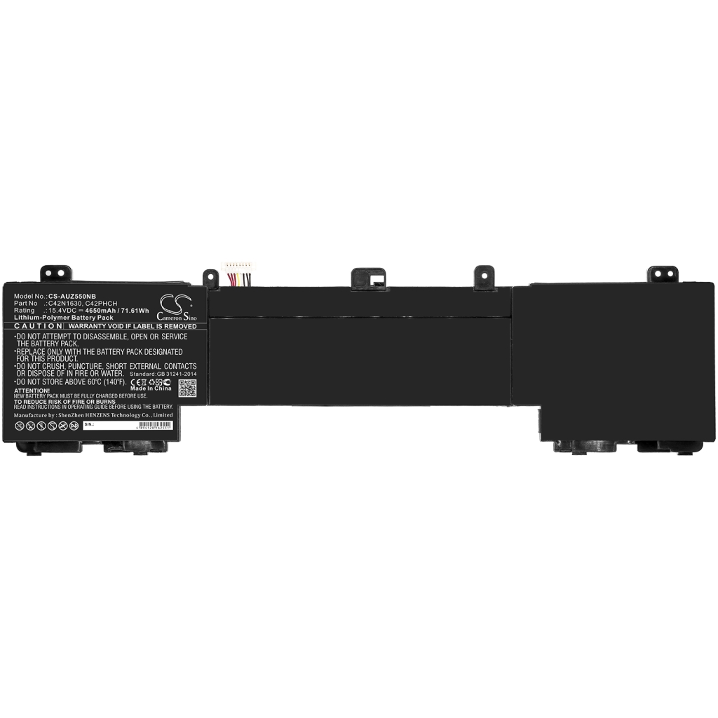 Compatible battery replacement for Asus  C42PHCH, C42N1630, 0B200-02520000