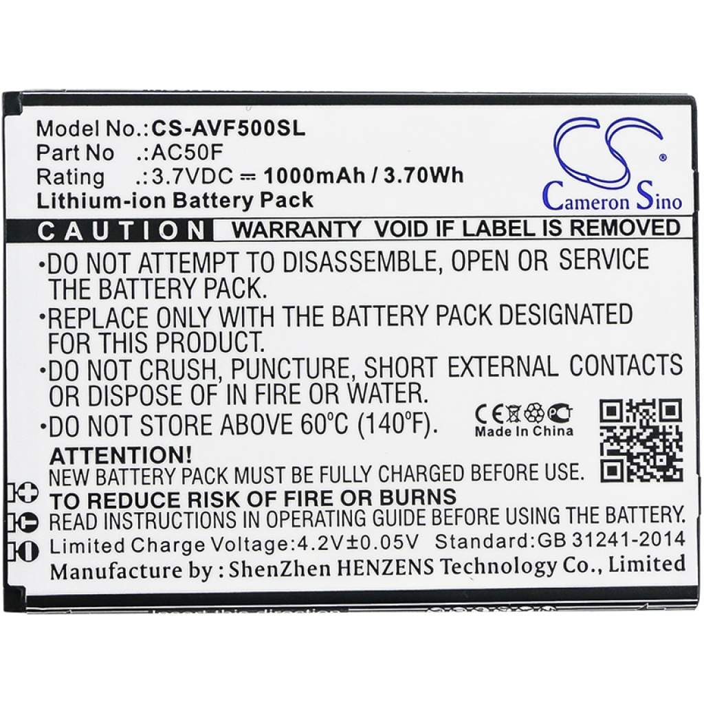 Battery Replaces AC50FNEV