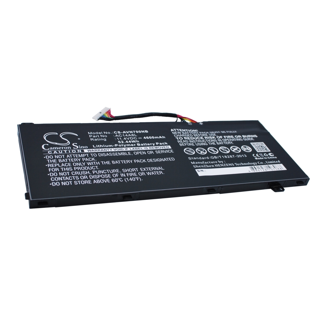 Compatible battery replacement for Acer  AC15B7L, AC14A8L(3ICP7/61/80), AC14A8L, KT.0030G.001, 934T2119H...