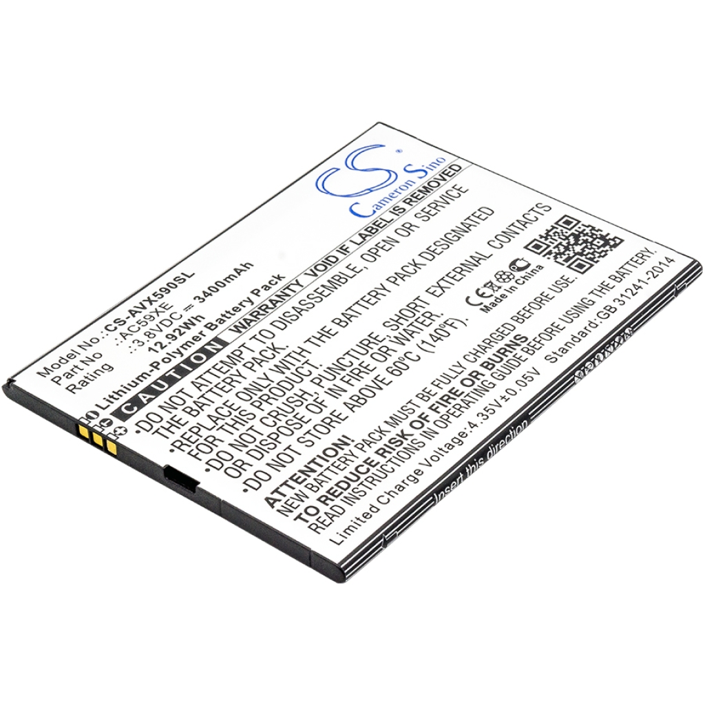 Compatible battery replacement for Archos AC59XE