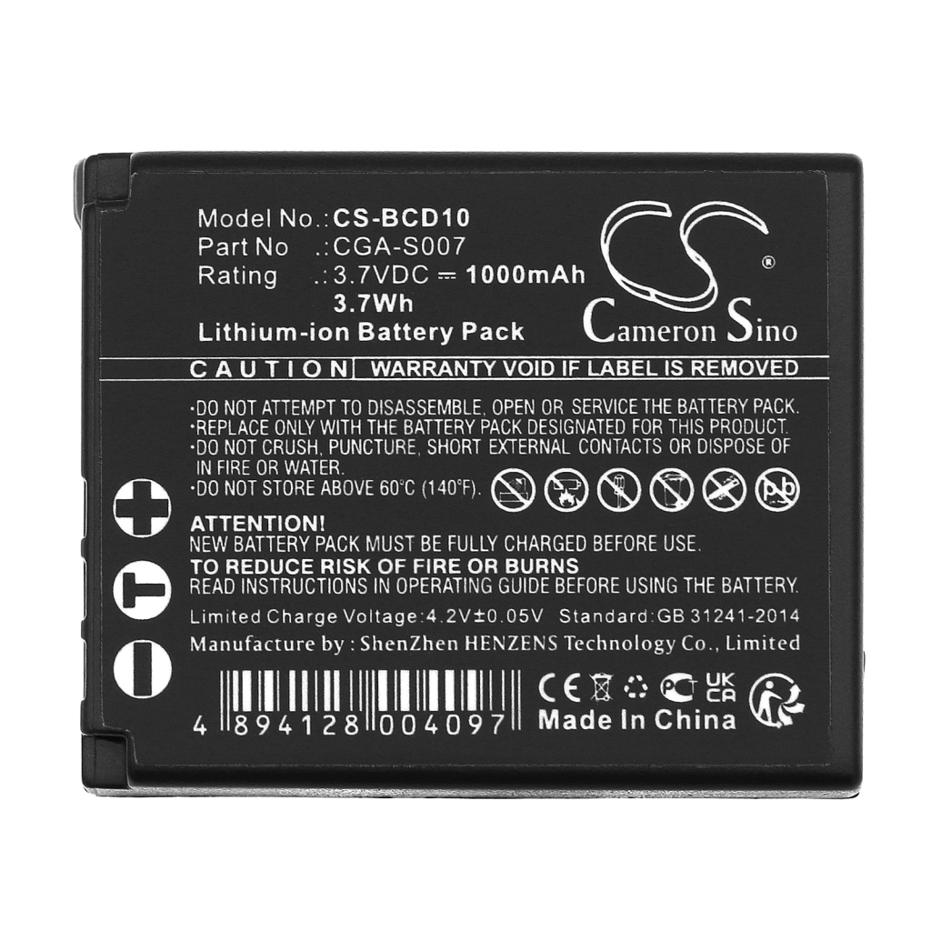 Camera Battery Panasonic Lumix DMC-TZ2EG-S