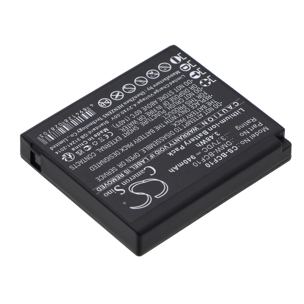 Compatible battery replacement for Panasonic  DMW-BCF10PP, CGA-S009, DMW-BCF10E, CGA-S/106C, DMW-BCF10...