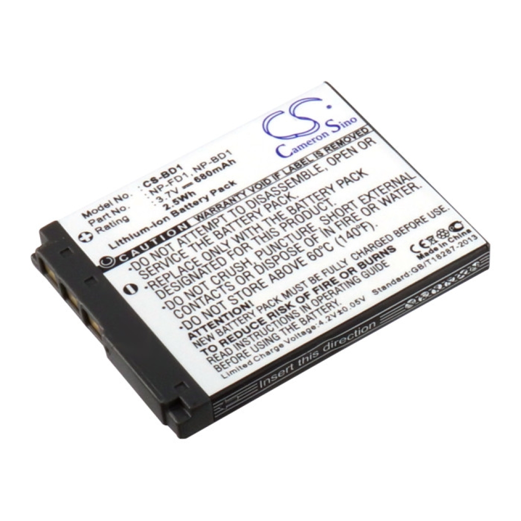 Compatible battery replacement for Sony  NP-BD1, NP-FD1