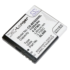 Compatible battery replacement for Bea-fon SL550