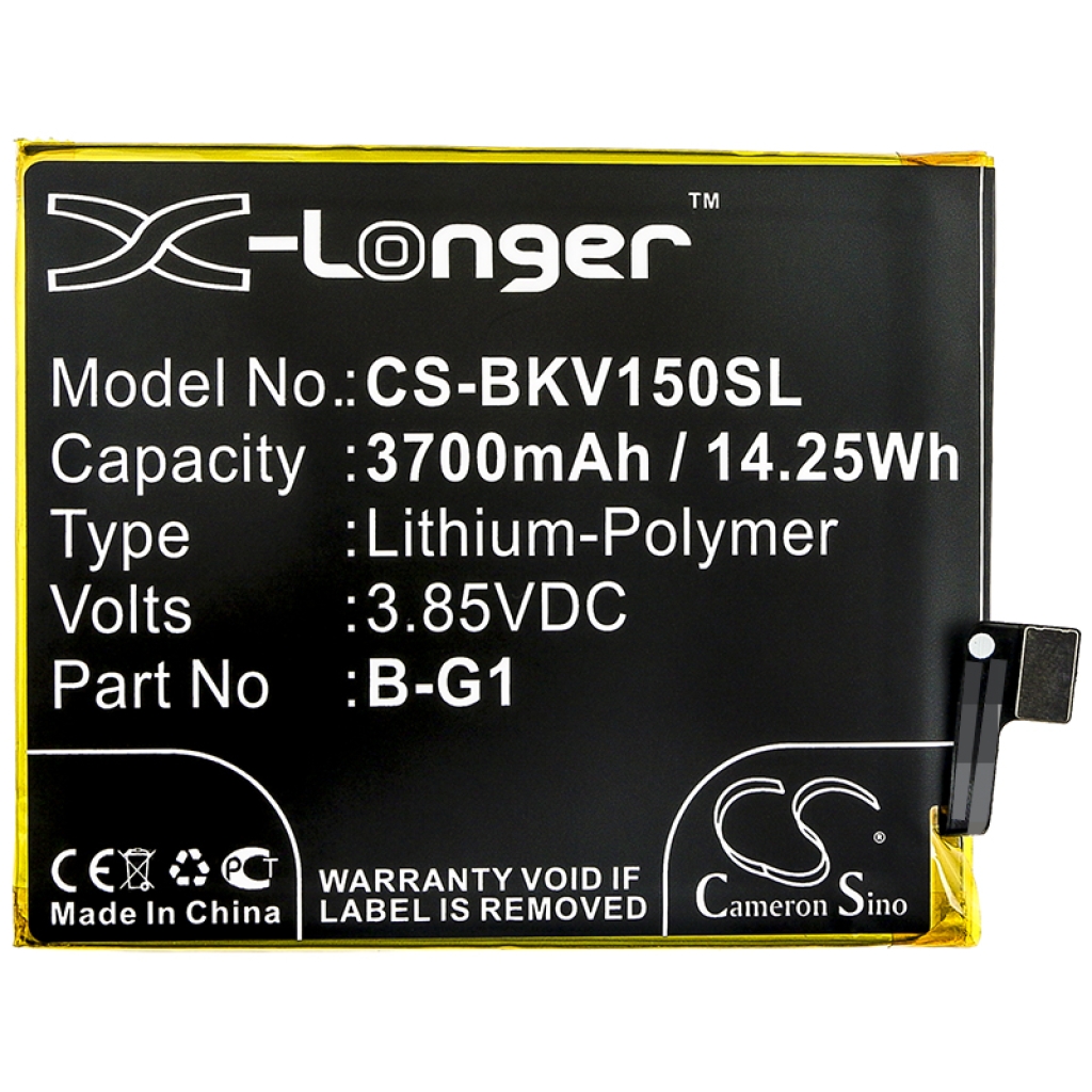 Compatible battery replacement for BBK  B-G1