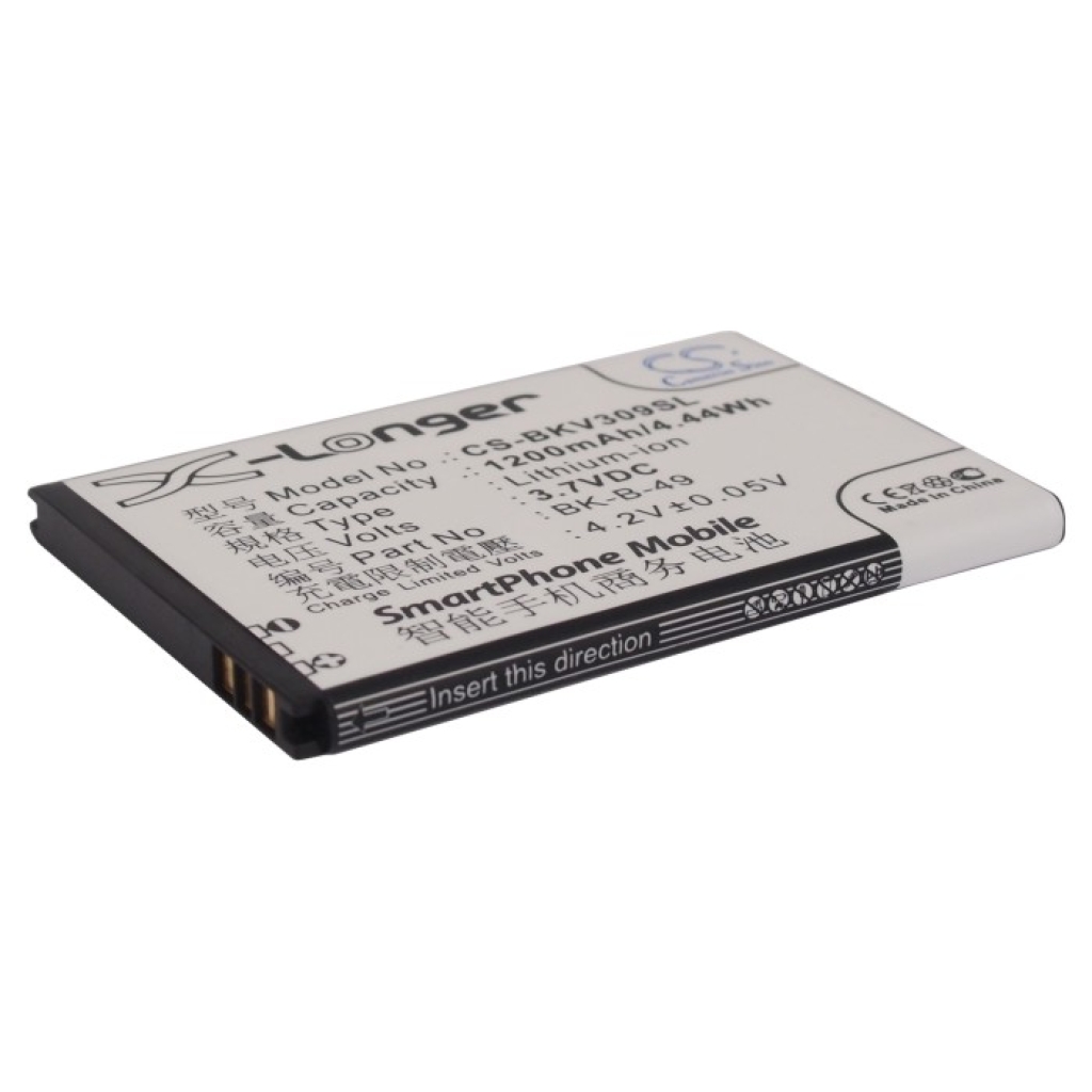 Compatible battery replacement for BBK  BK-B-49, BK-B-42