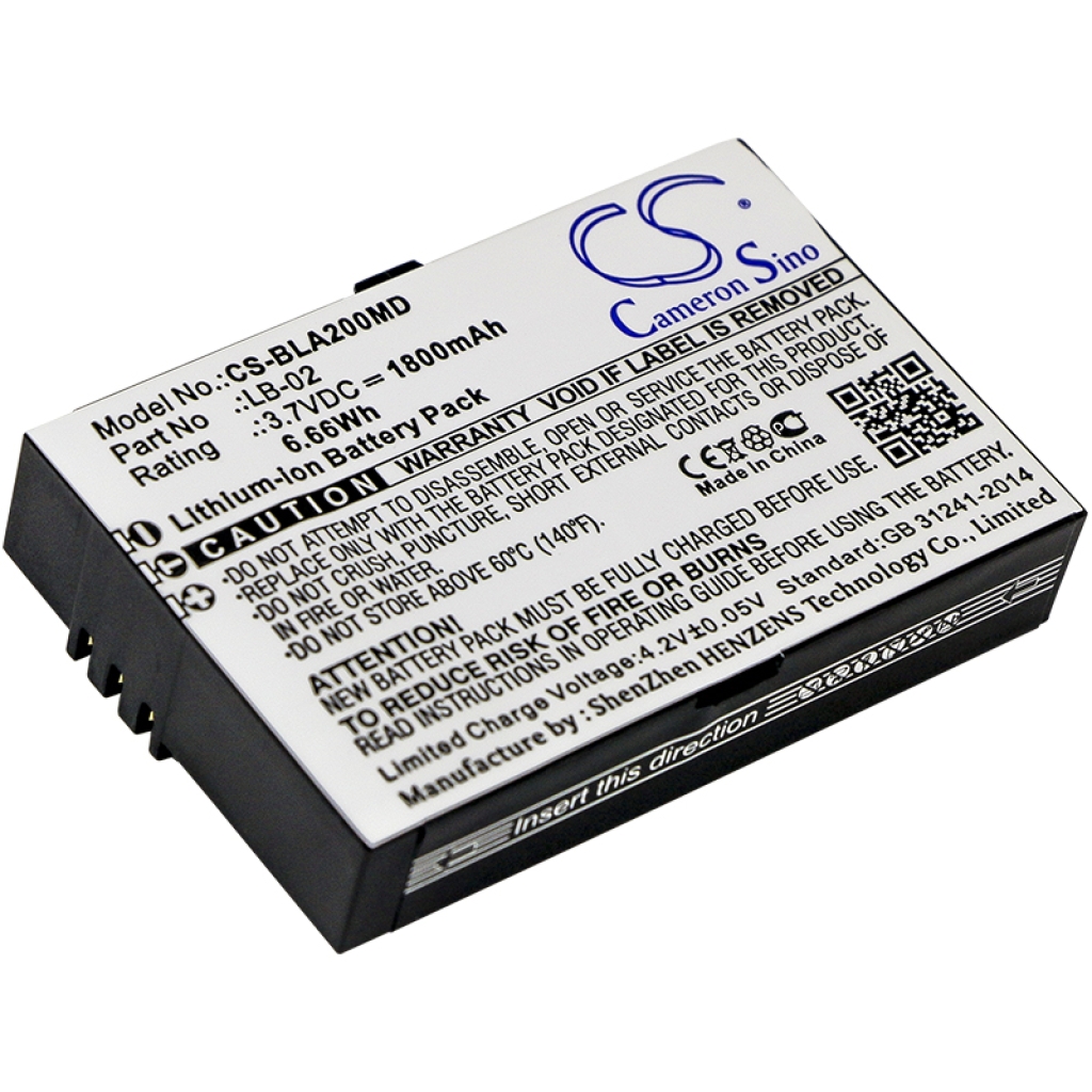 Compatible battery replacement for Biolight  LB-02, 12-100-0001