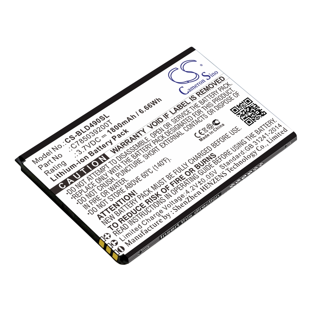 Compatible battery replacement for BLU  C785039200T