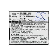 Compatible battery replacement for BLU C746440225T