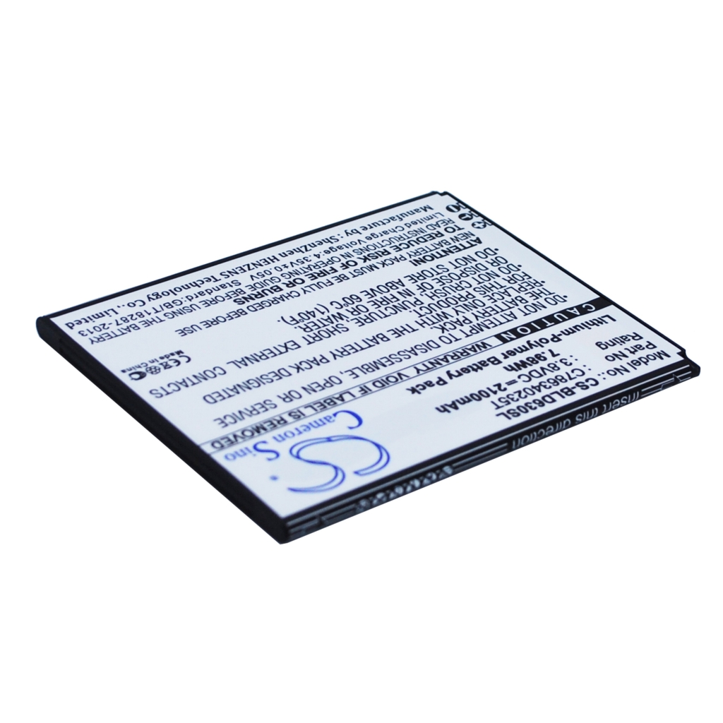 Compatible battery replacement for BLU C786340235T