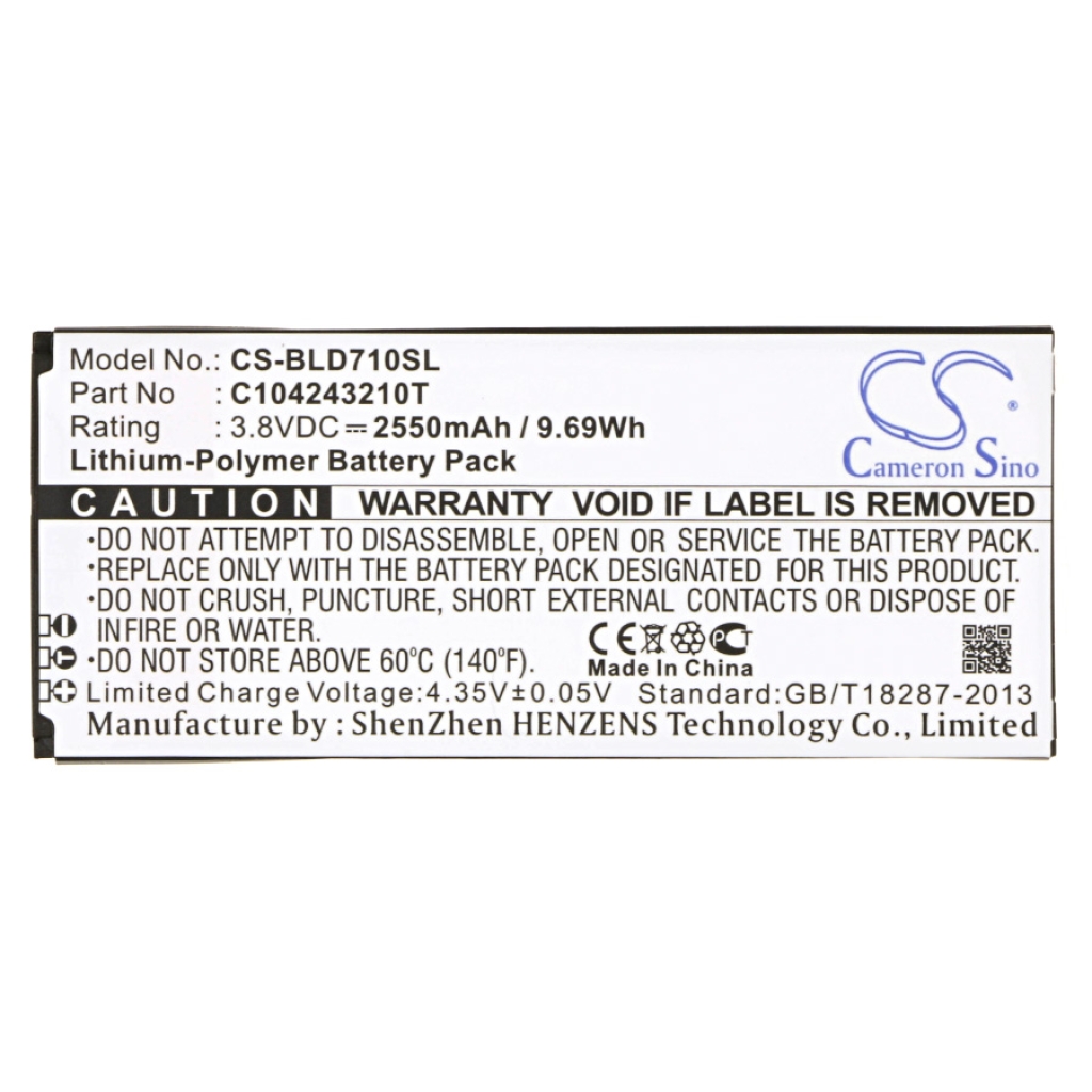 Battery Replaces C104243210T