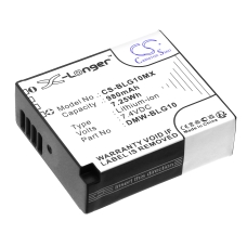 Compatible battery replacement for Panasonic BP-DC15,DMW-BLG10,DMW-BLG10E