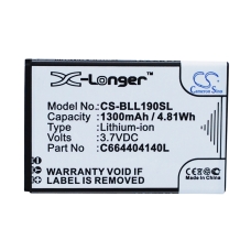 Compatible battery replacement for BLU C664404140L,C664404140T