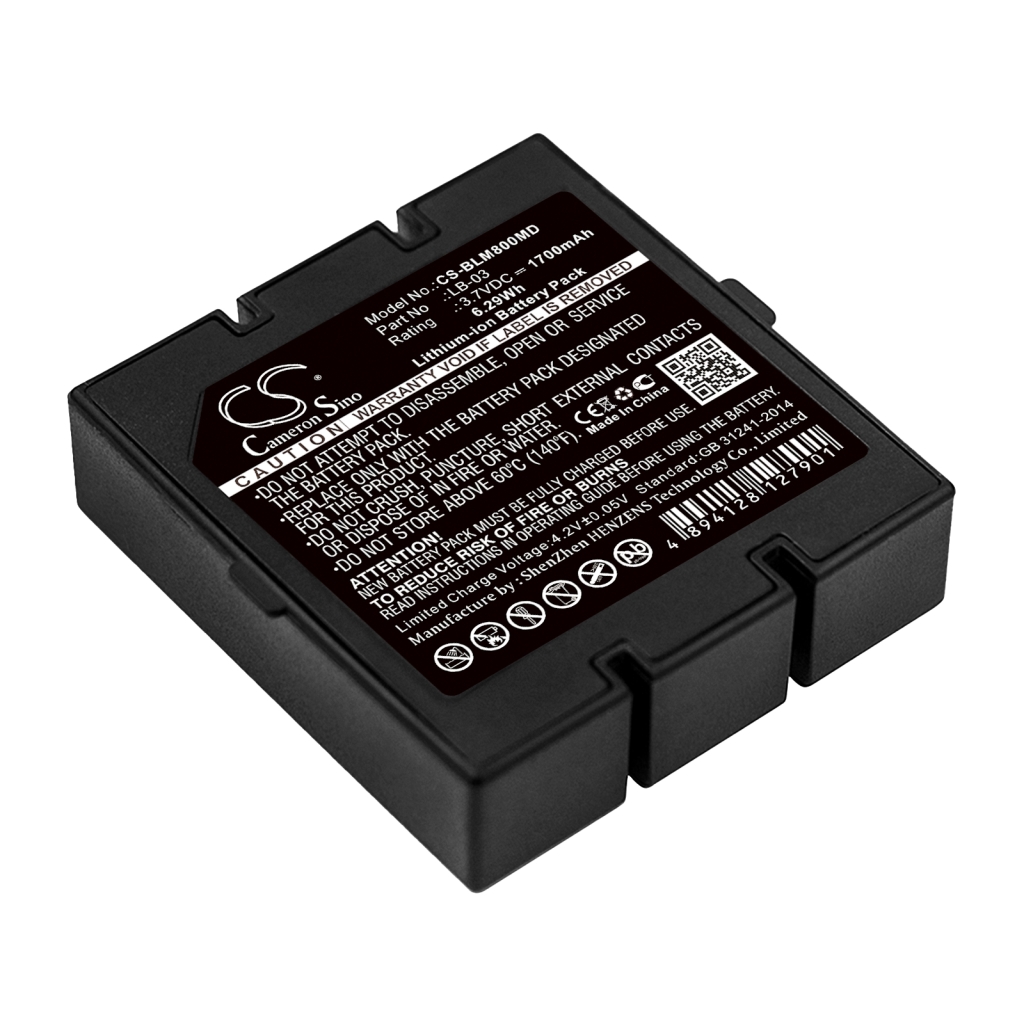 Compatible battery replacement for Biolight  12-100-0002, LB-03