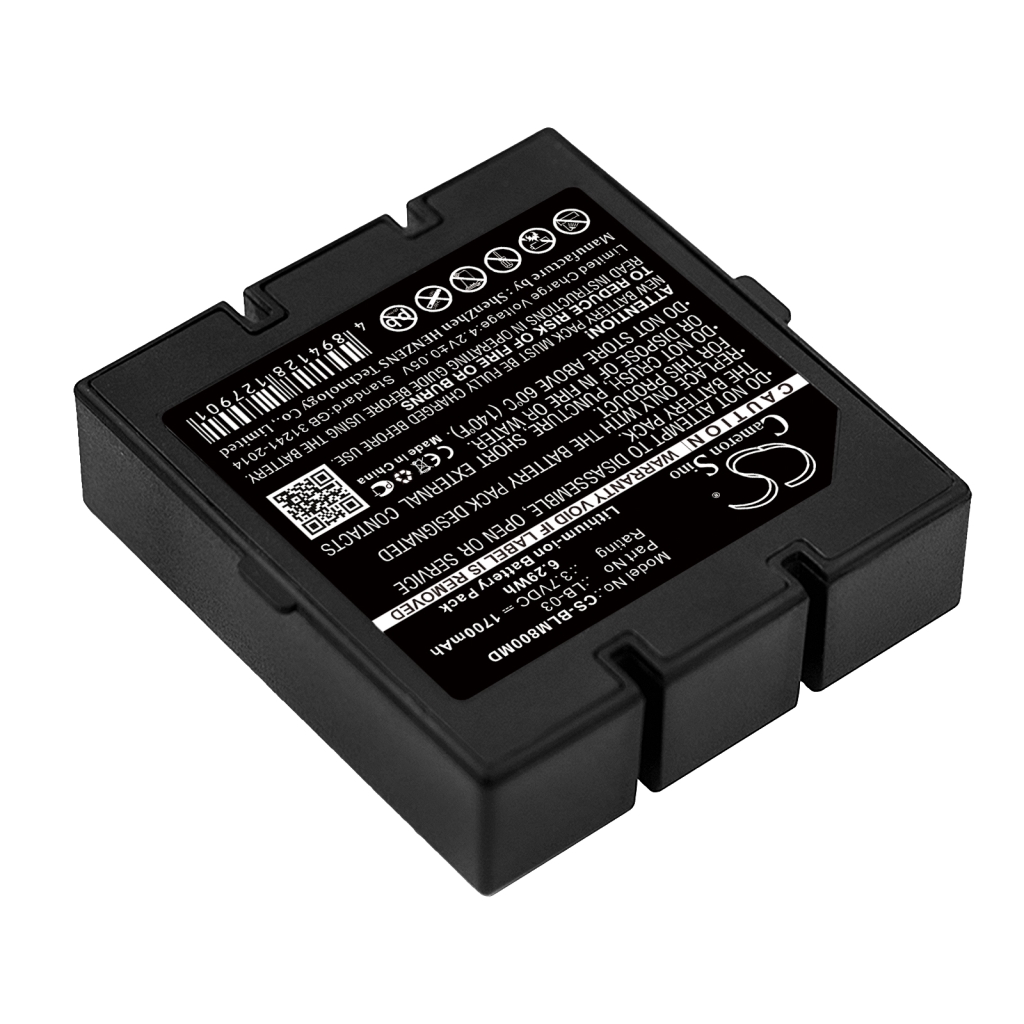 Compatible battery replacement for Biolight  12-100-0002, LB-03