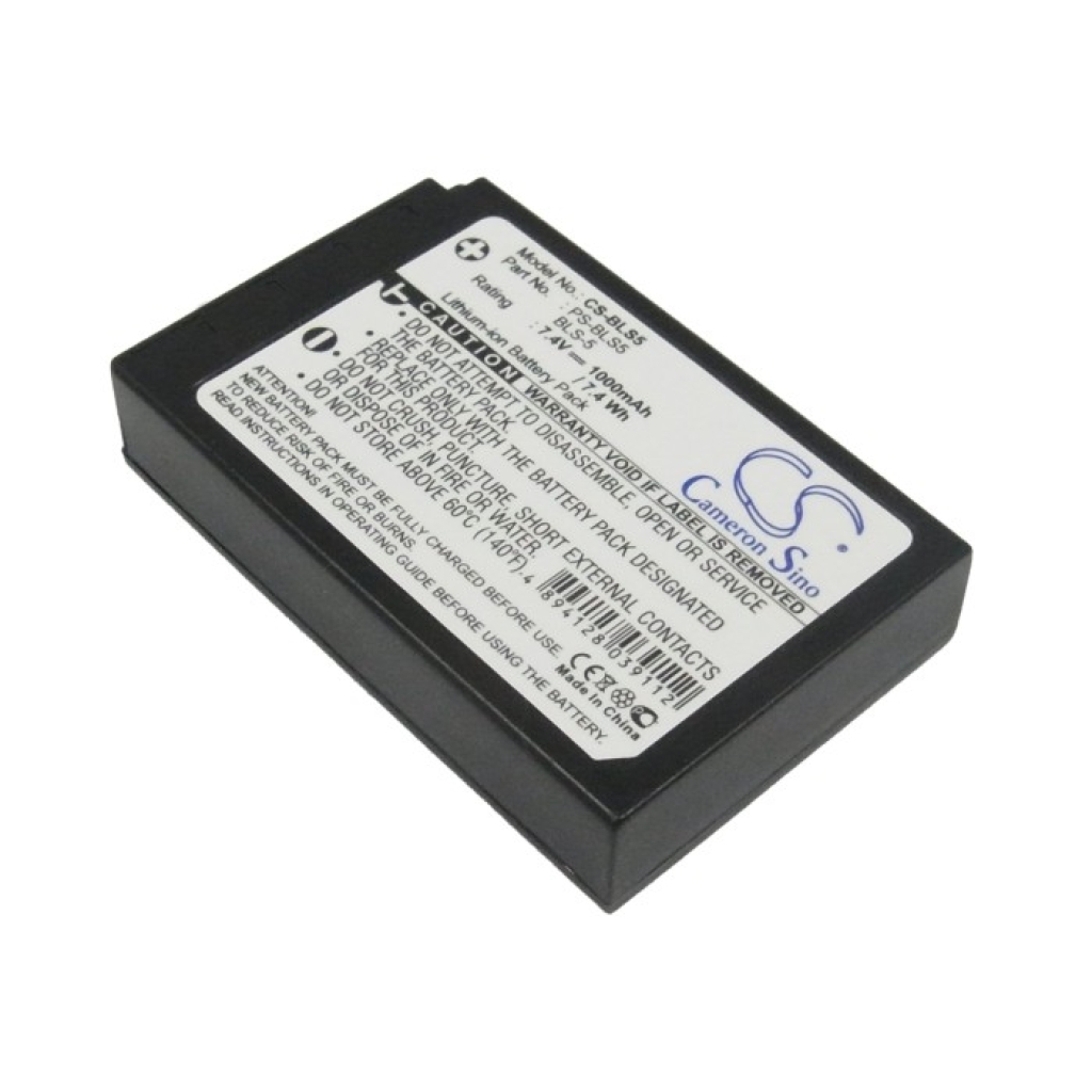 Compatible battery replacement for Olympus  BLS-50, BLS-5, PS-BLS5