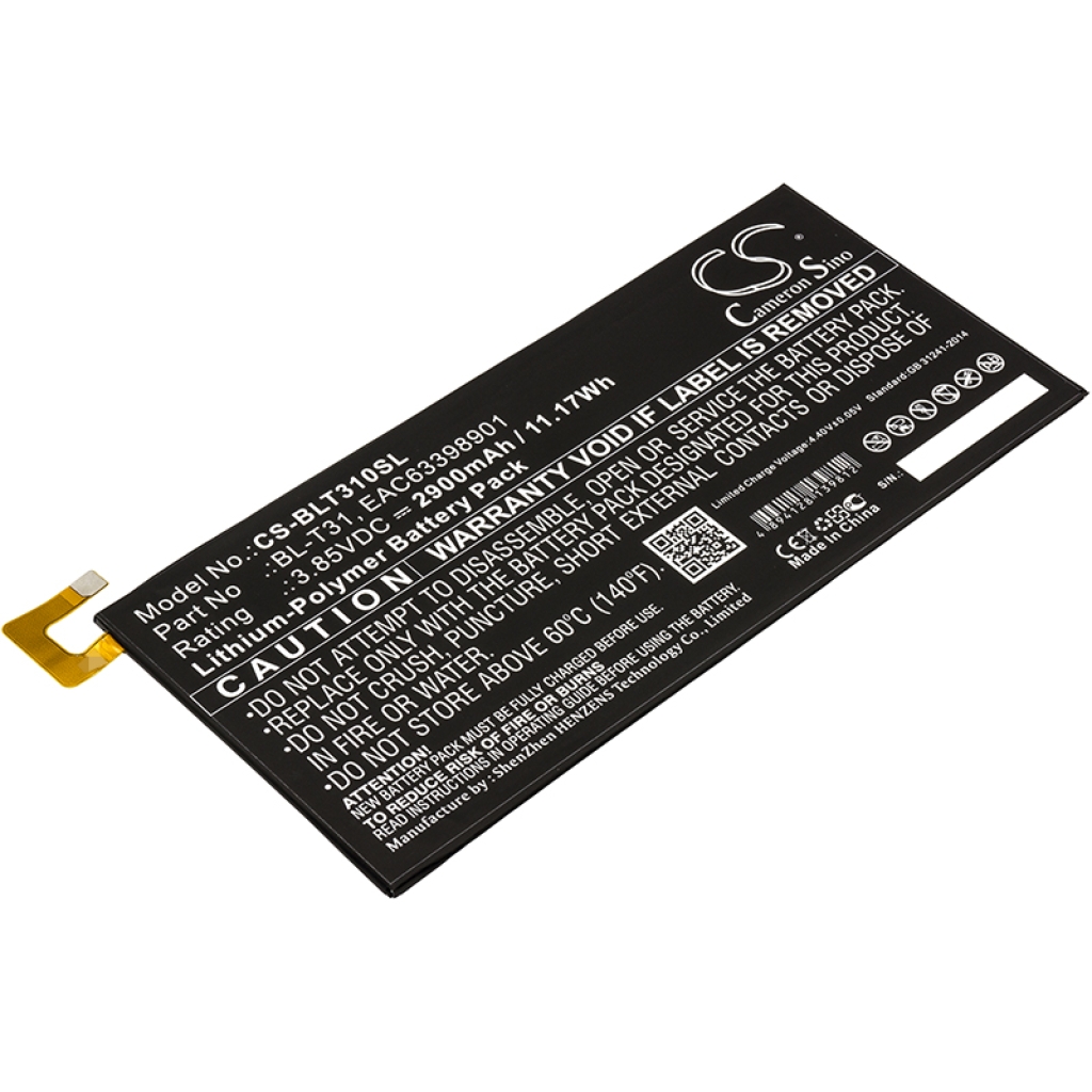 Tablet Battery LG CS-BLT310SL