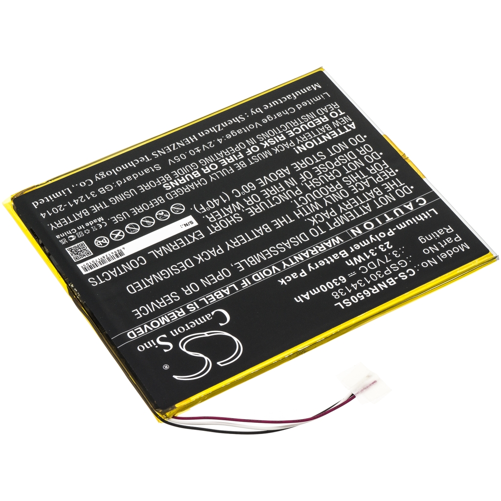 Tablet Battery Barnes & noble CS-BNR650SL