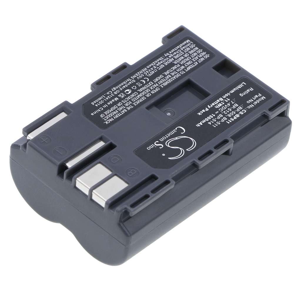 Compatible battery replacement for Canon  BP-511A, BP-511, BP-508, BP-514, BP-512