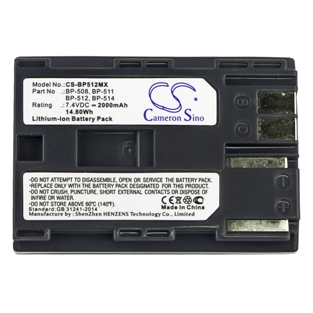 Camera Battery Canon ZR25MC