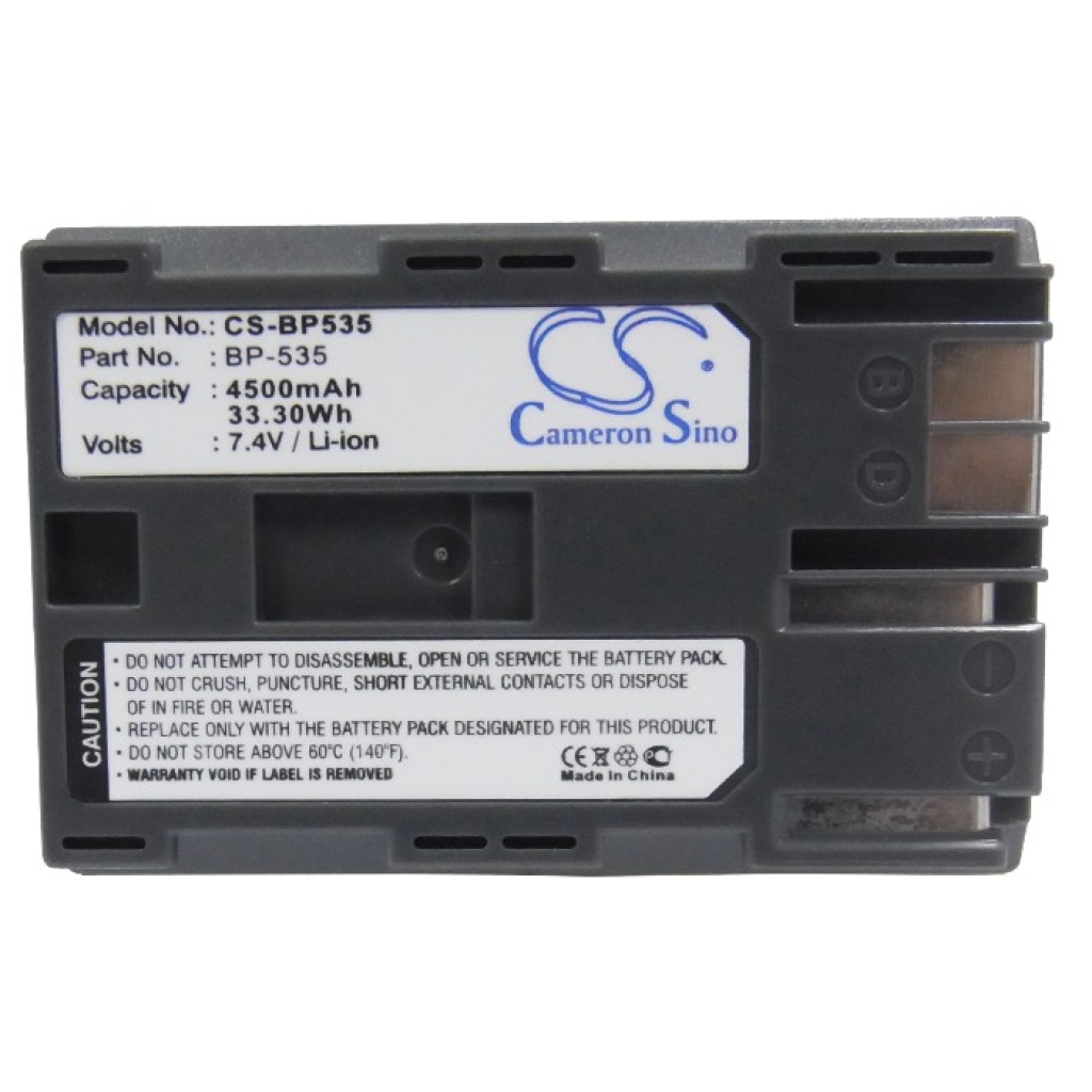 Compatible battery replacement for Canon  BP-535