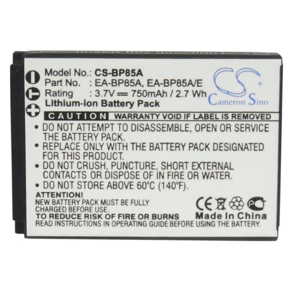 Camera Battery Samsung EC-SH100ZBPBUS