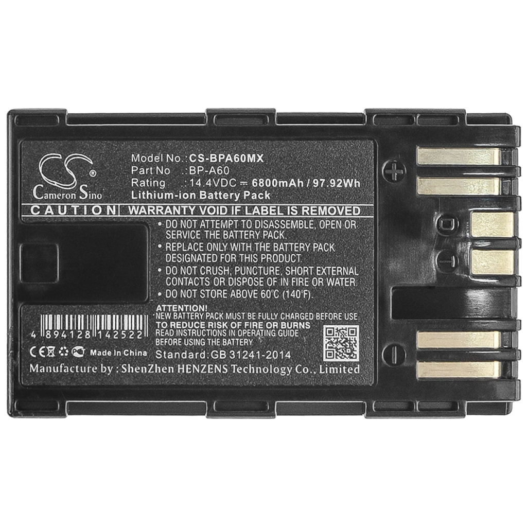 Camera Battery Canon CS-BPA60MX