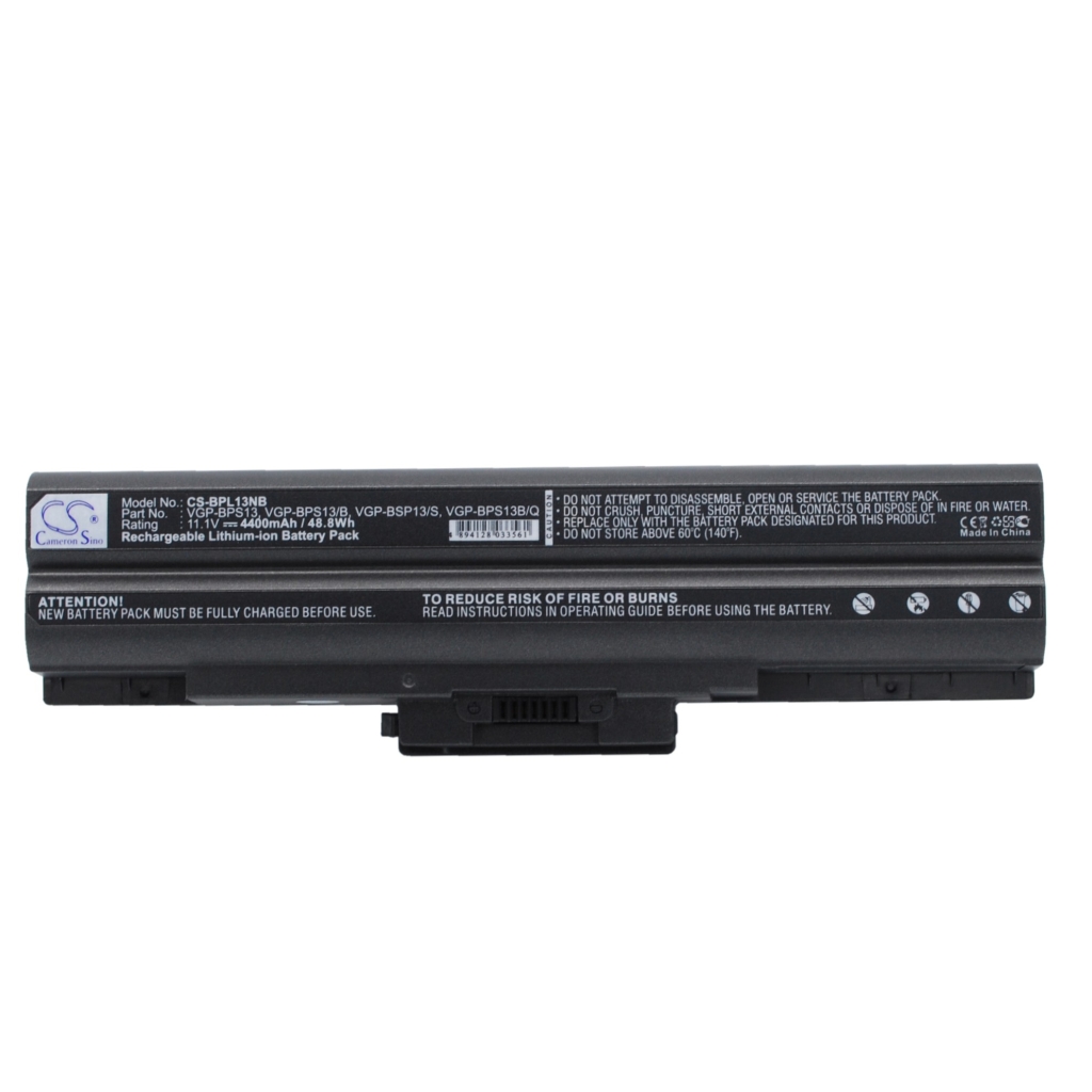 Compatible battery replacement for Sony  VGP-BPS13/B, VGP-BPS13B/Q, VGP-BPS13, VGP-BPS13B/B, VGP-BPS13A/S...