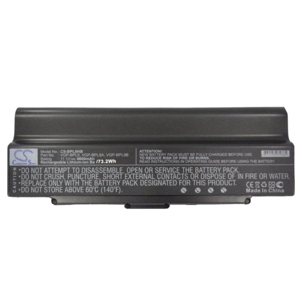 Notebook battery Sony VAIO VGN-CR490EBW