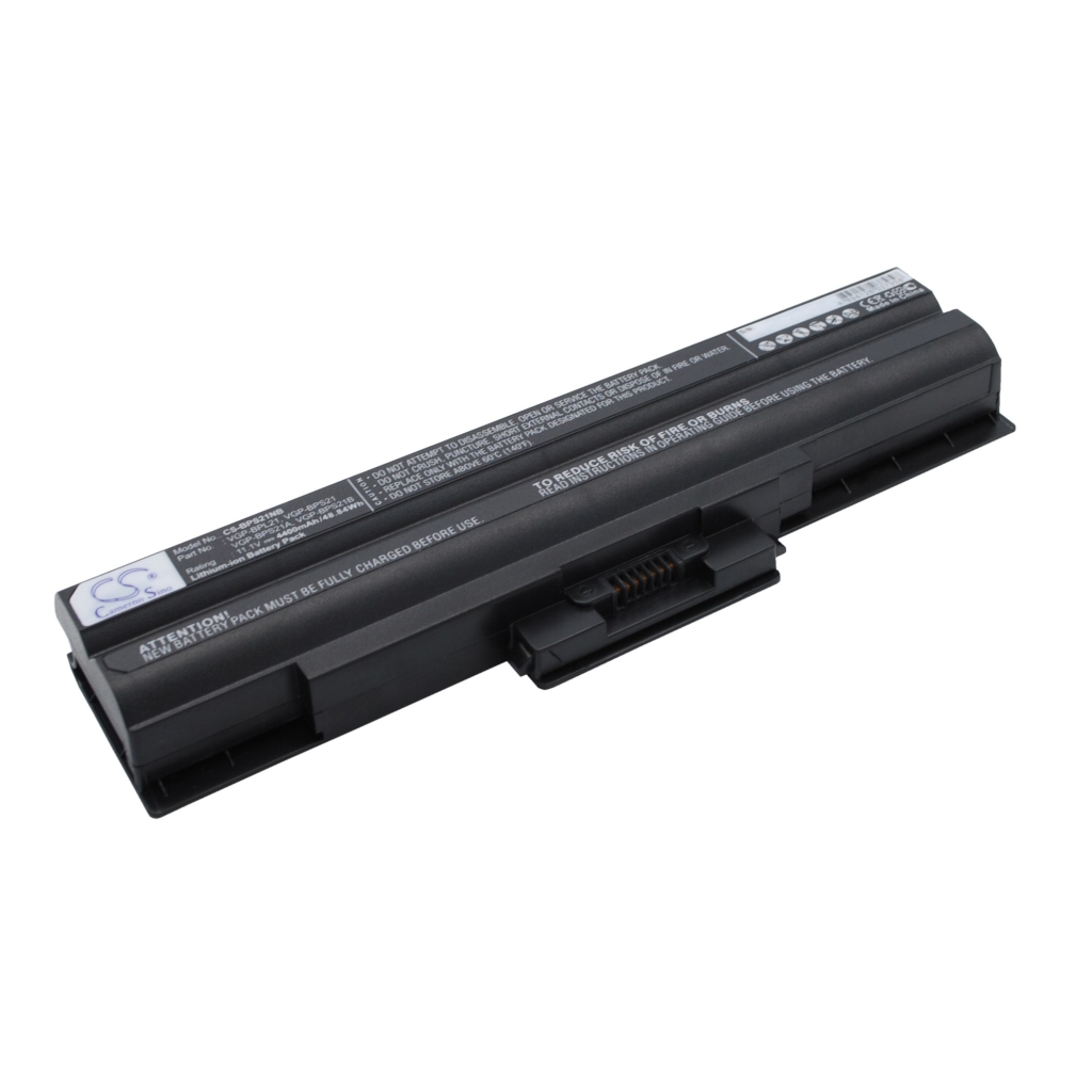 Compatible battery replacement for Sony  VGP-BP21A, VGP-BPS21B, VGP-BPS21A, VGP-BPS21