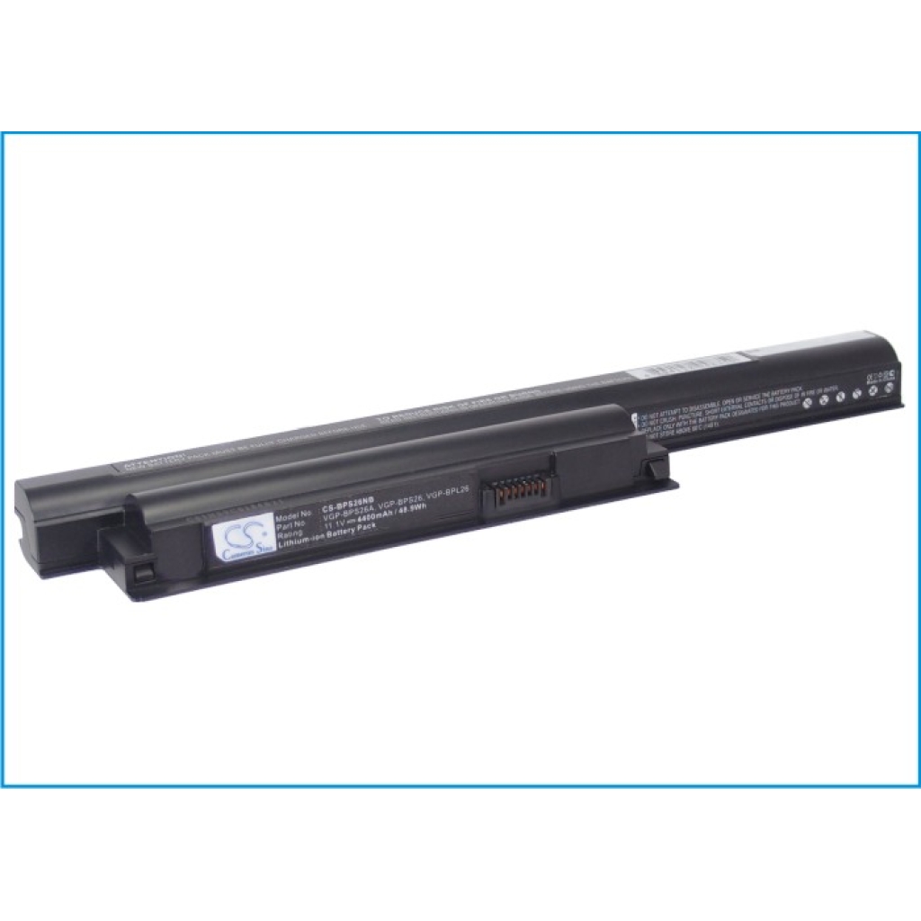 Compatible battery replacement for Sony  VGP-BPL26, VGP-BPS26A, VGP-BPS26