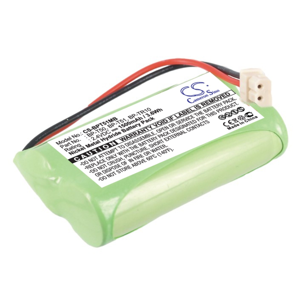 Compatible battery replacement for Fisher  BP-TR10, BP-T51, BP-T50