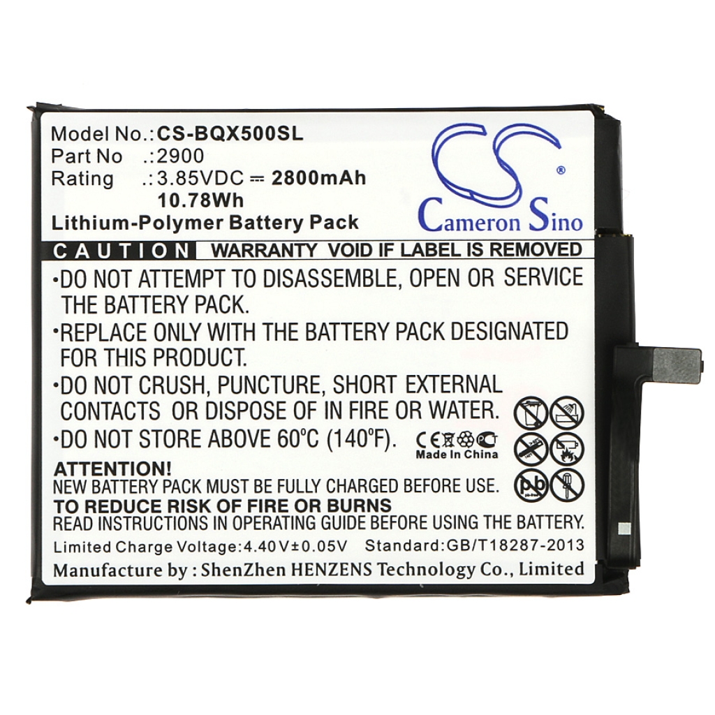 Mobile Phone Battery Bq CS-BQX500SL