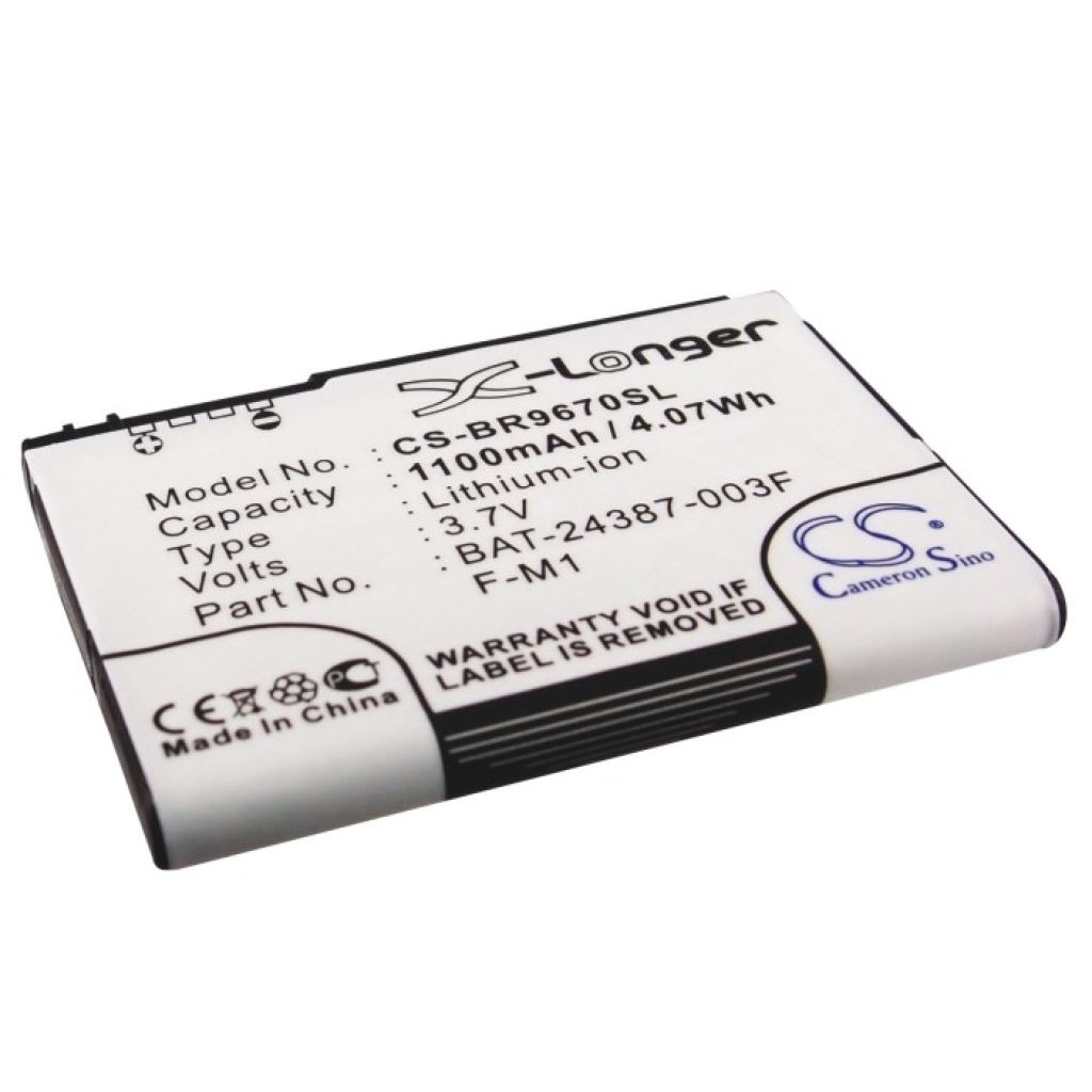 Compatible battery replacement for BlackBerry  BAT-24387-003, 30130001RM, F-M1