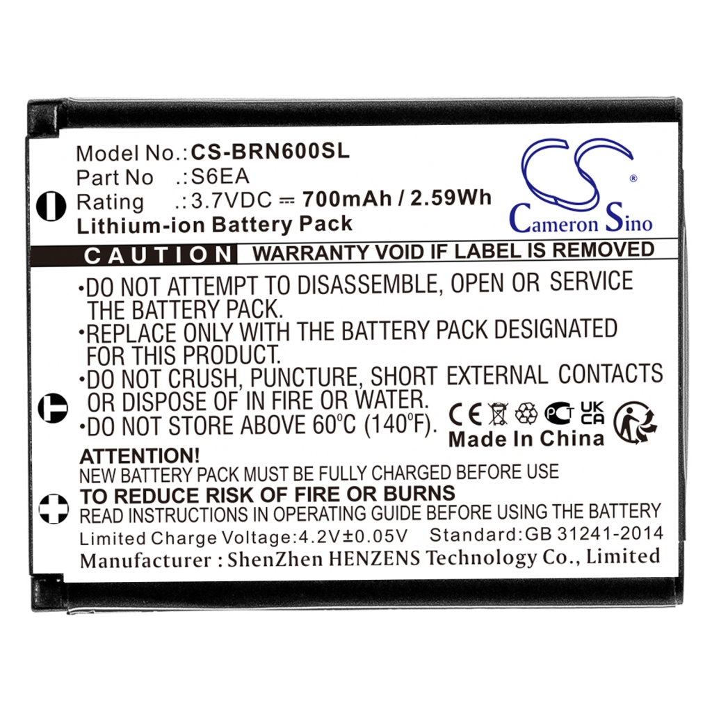 Compatible battery replacement for BOSCH  S6EA