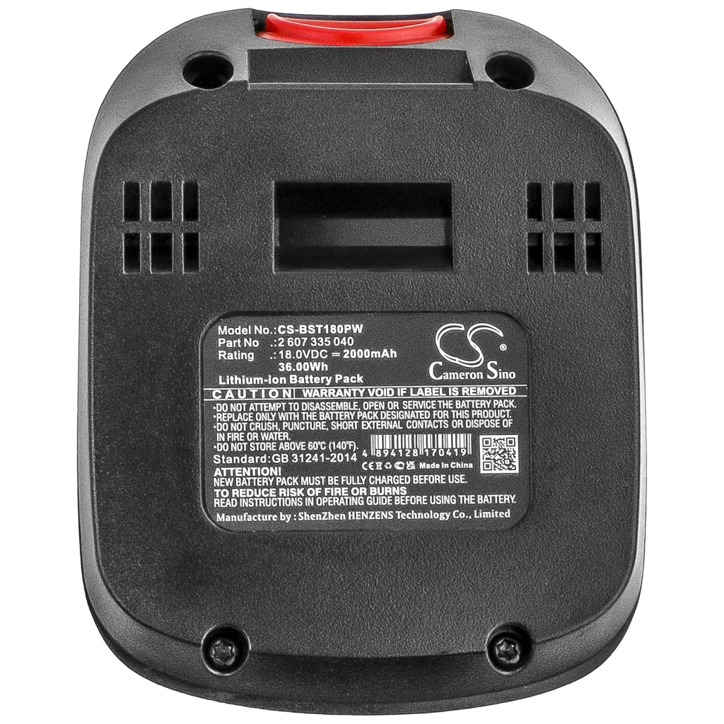 Compatible battery replacement for BOSCH  2 607 336 208, 1 607 A35, 2 607 336 040, 1 600 Z00 000, 2 607 336 039...