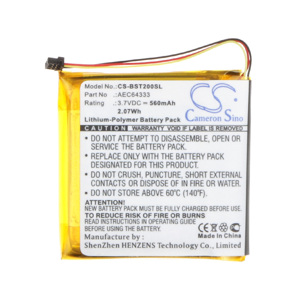 Compatible battery replacement for Beats  PA-BT05, AEC643333