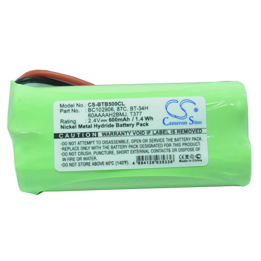 Compatible battery replacement for Premier  60AAAAH2BMJ, T377, BT-34H, BC102906, 87C