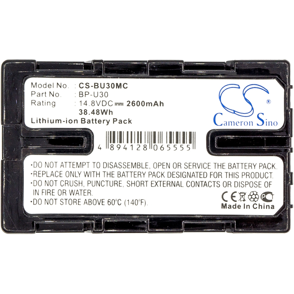 Compatible battery replacement for Sony  BP-U30