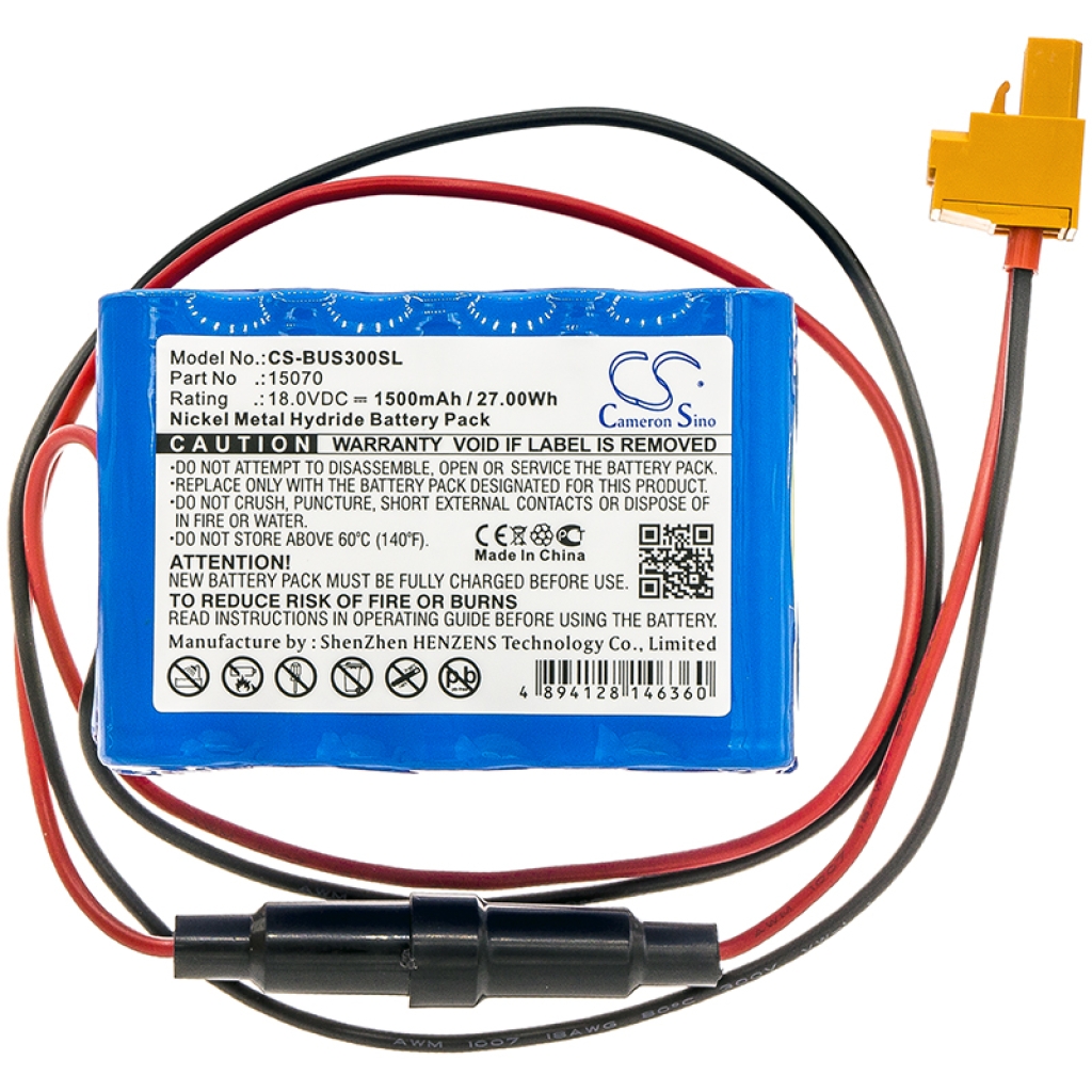 Compatible battery replacement for Besam  738610, 15070, 65500, 3365000, 80100201...