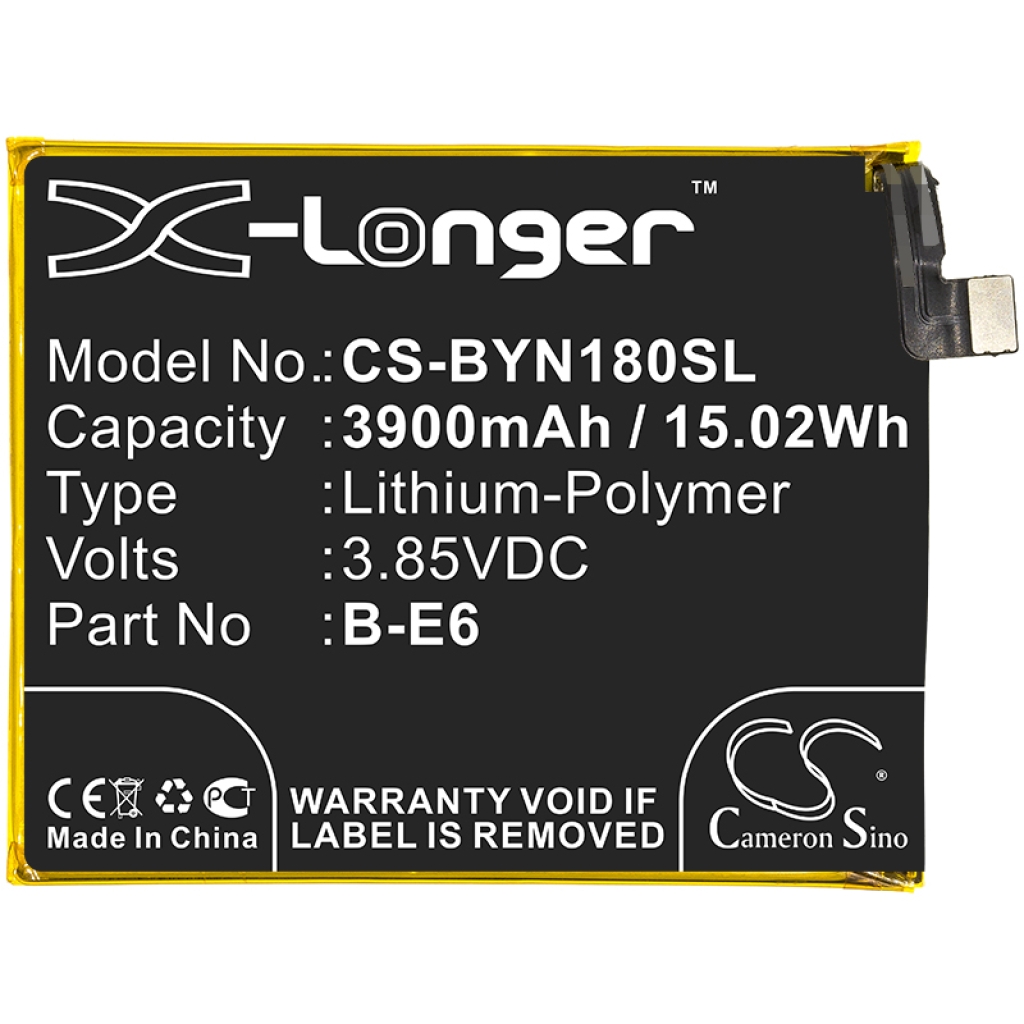 Compatible battery replacement for BBK  B-E6