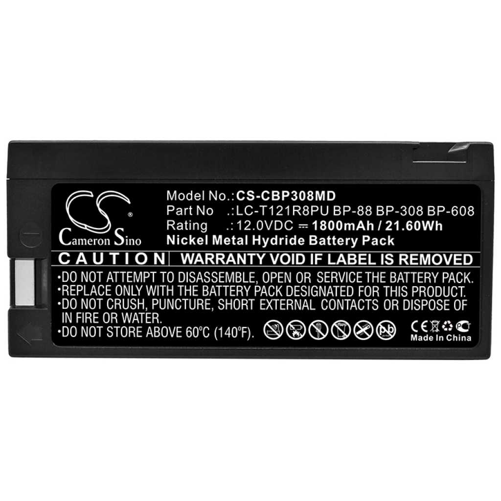 Compatible battery replacement for CURTIS MATHES  LC-SD122PU, BP-308, BP-88S, 146-0055-003, LC-T121R8PU...