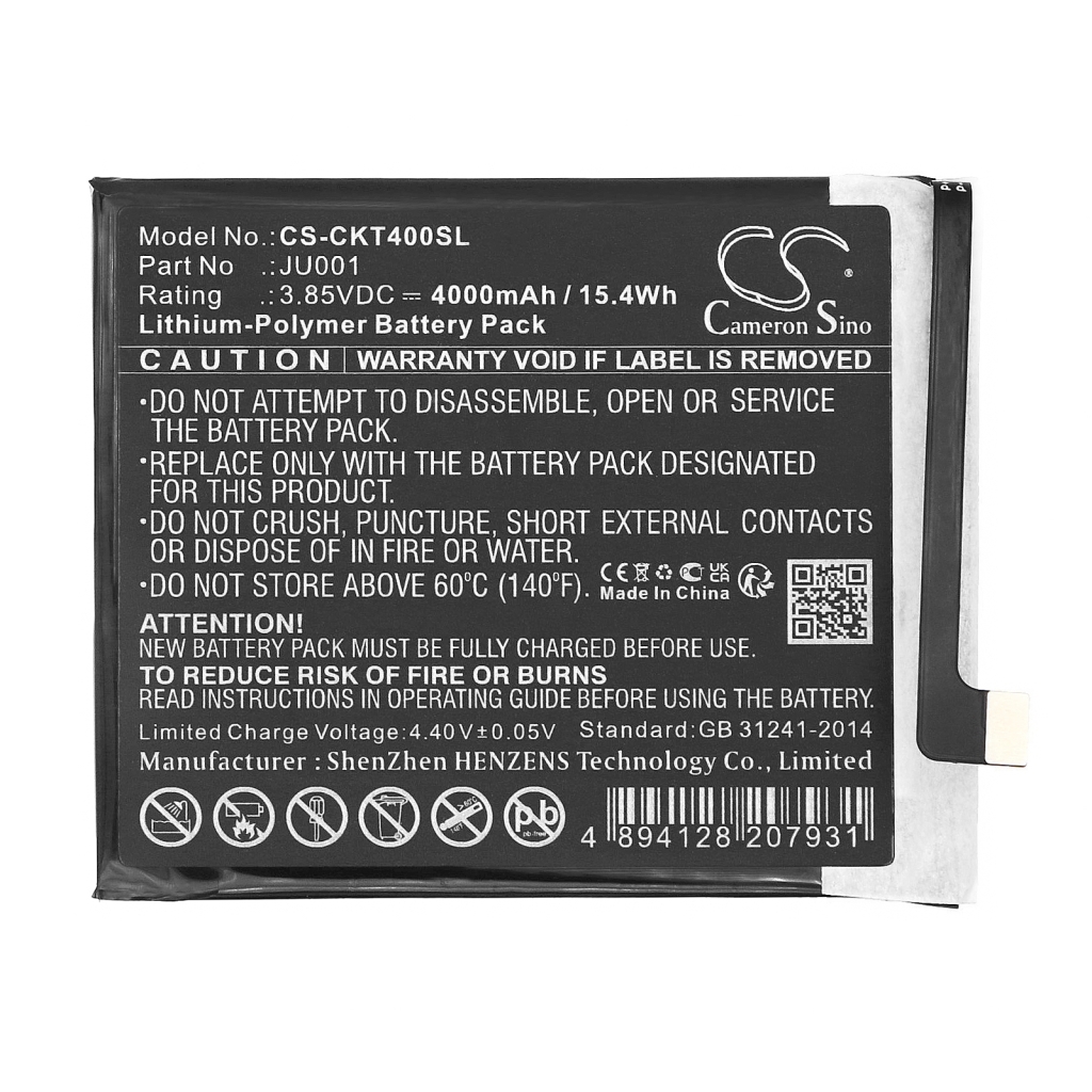 Compatible battery replacement for Cricket JU001