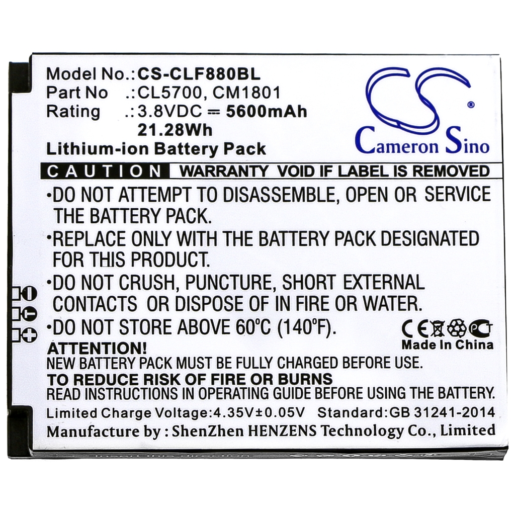 BarCode, Scanner Battery Cilico CS-CLF880BL