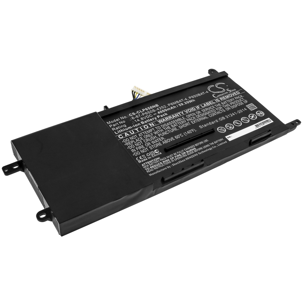 Compatible battery replacement for Nexoc  P650BAT-4, 6-87-P650S-4252, P6MBAT-4