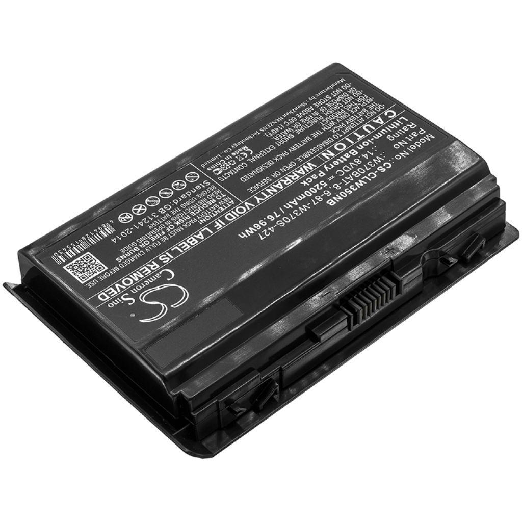 Compatible battery replacement for CLEVO  6-87-W37ES-427, 6-87-W370S-4271, W370BAT-8, 6-87-W370S-427, W370BAT-3...