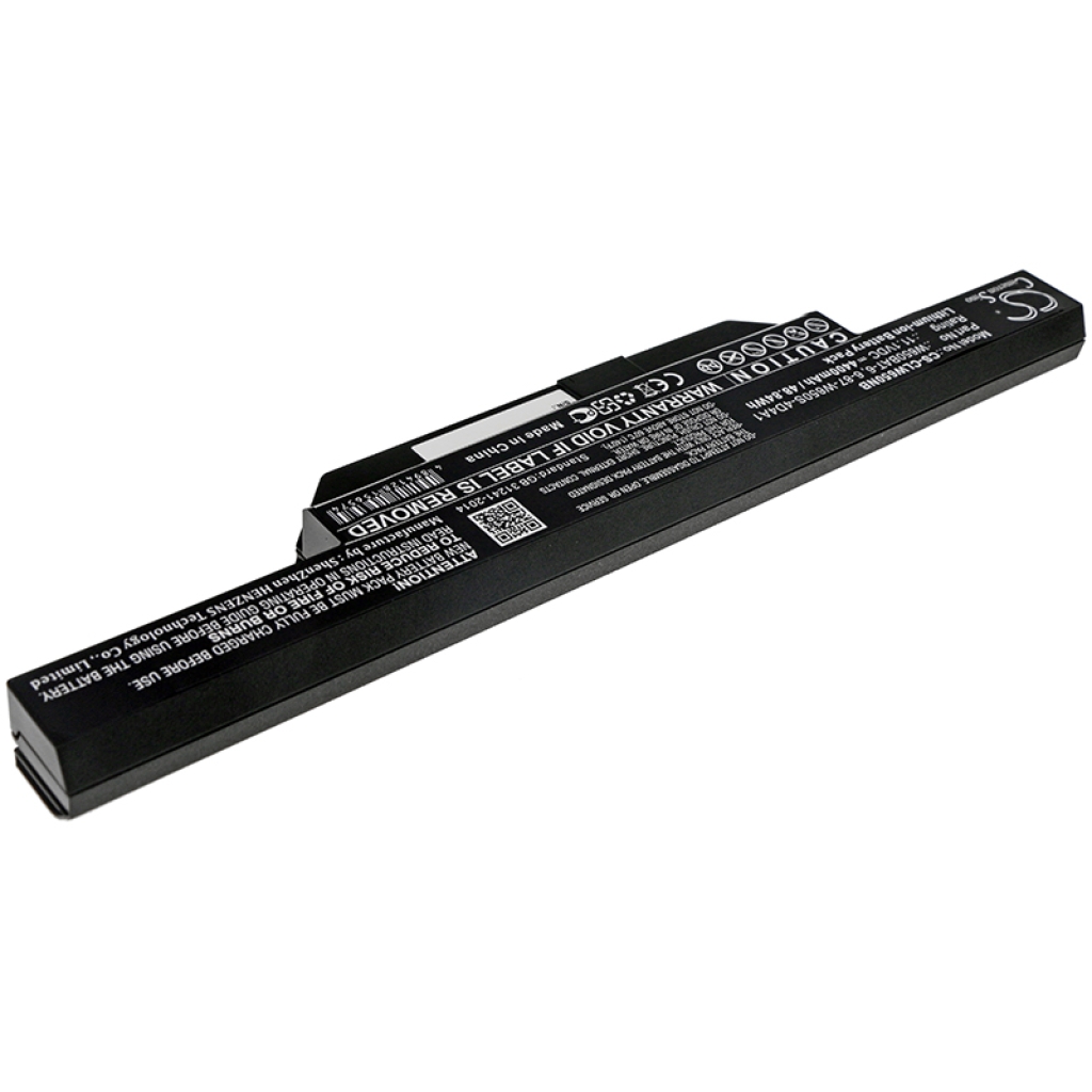 Compatible battery replacement for CLEVO  W650BAT-6, 6-87-W650S-4D4A5, 6-87-W650S-4E72, 6-87-W650S-4D4A3, 6-87-W650S-4E7...