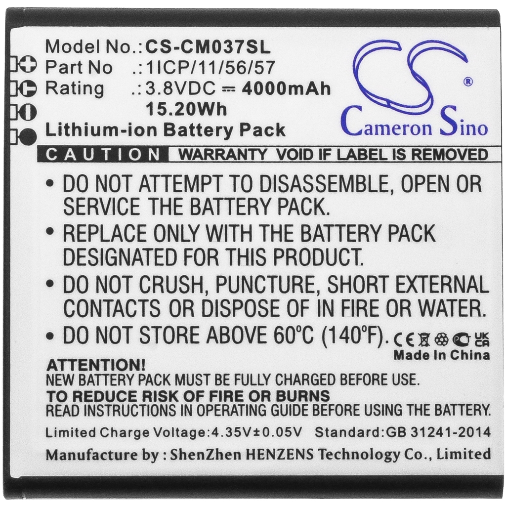 Custom Battery Packs CS-CM037SL