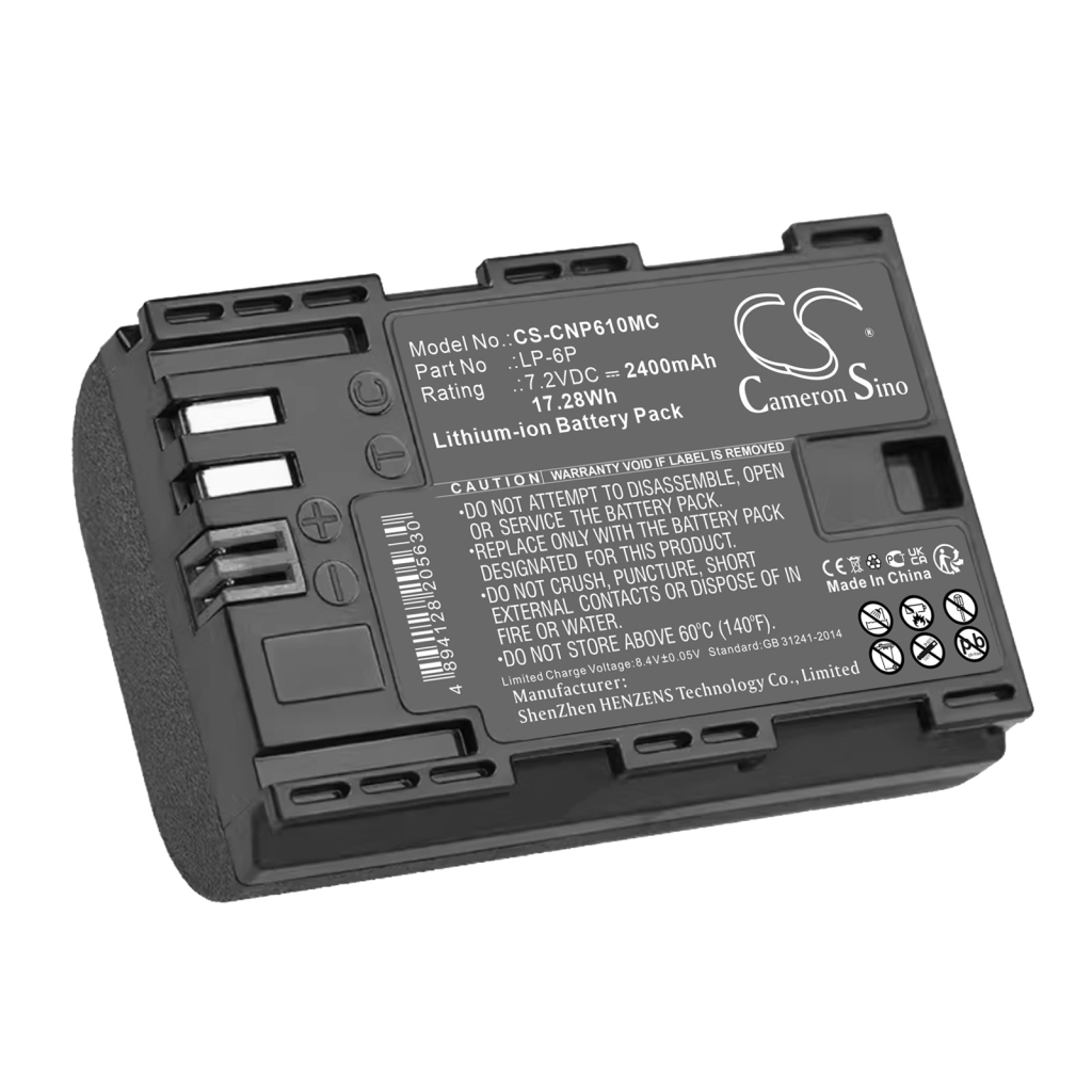 Compatible battery replacement for Canon  LP-6P